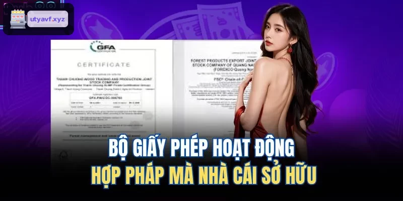 Giấy phép hợp pháp mà QH88 sở hữu